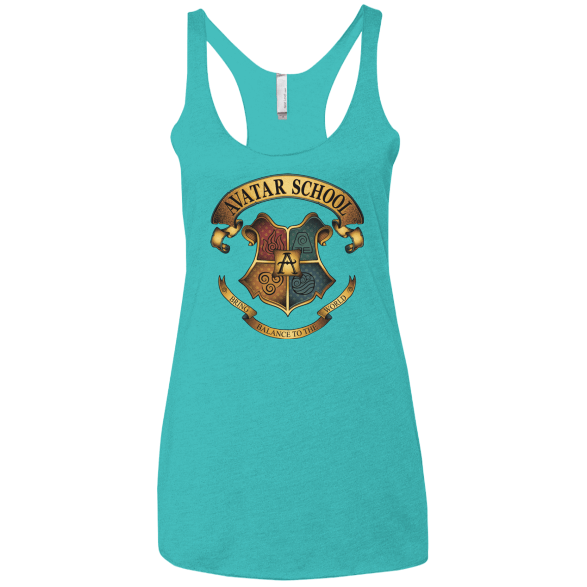 T-Shirts Tahiti Blue / X-Small Avatar School (2) Women's Triblend Racerback Tank