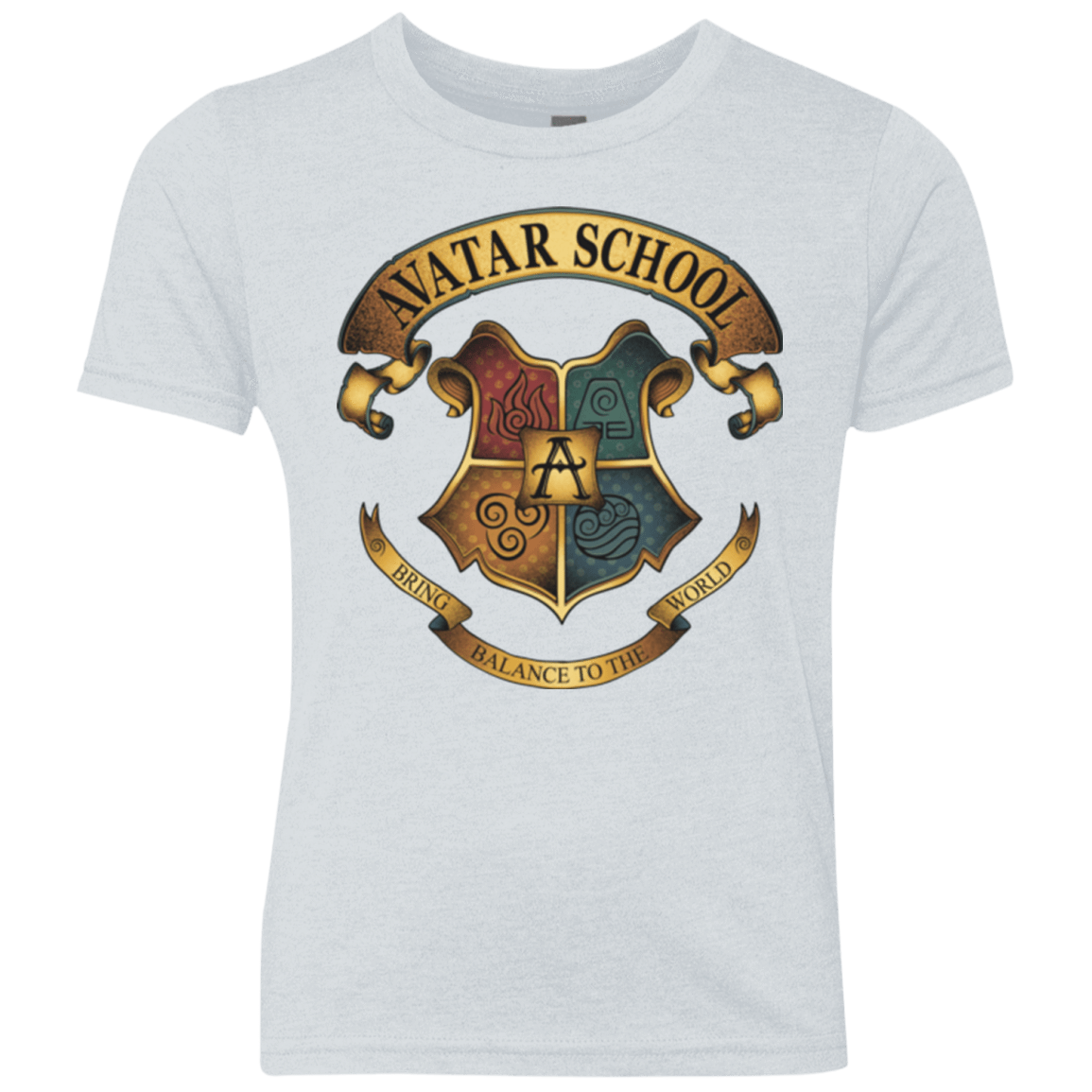 T-Shirts Heather White / YXS Avatar School (2) Youth Triblend T-Shirt