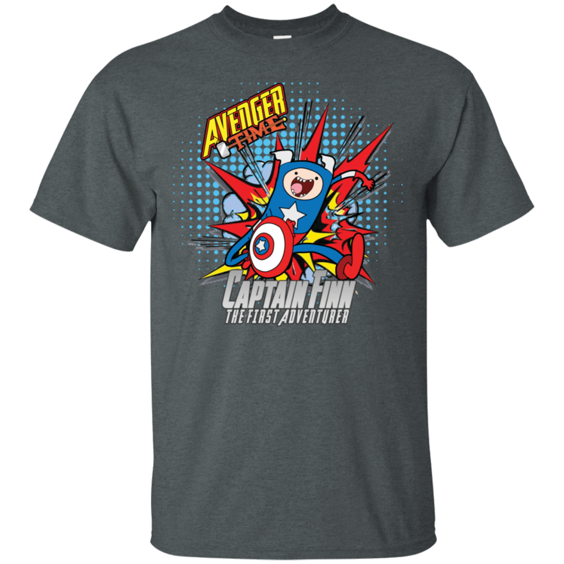 T-Shirts Dark Heather / S Avenger Time Captain Finn T-Shirt