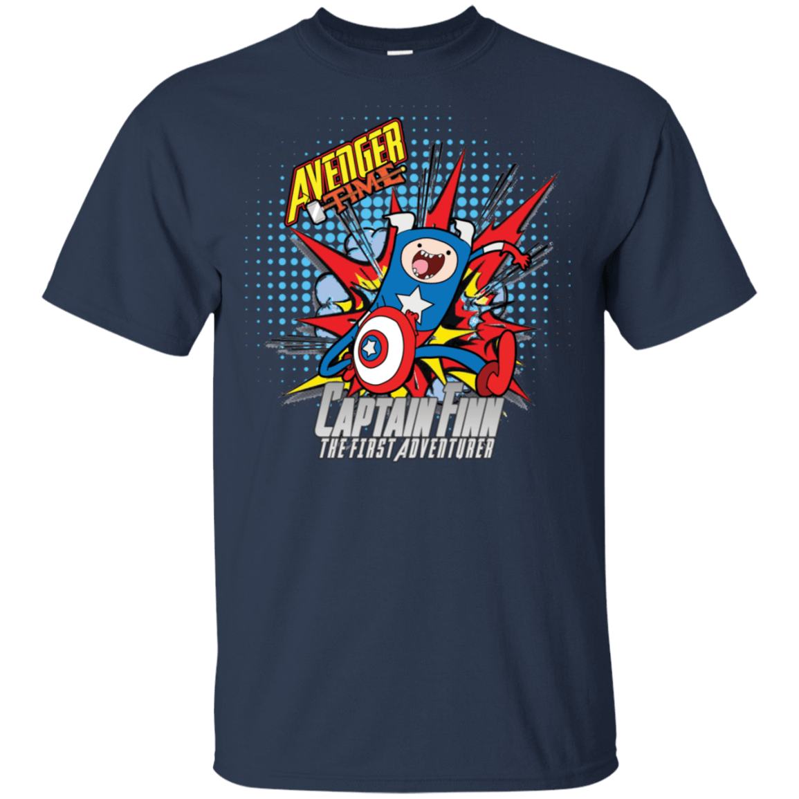 T-Shirts Navy / S Avenger Time Captain Finn T-Shirt