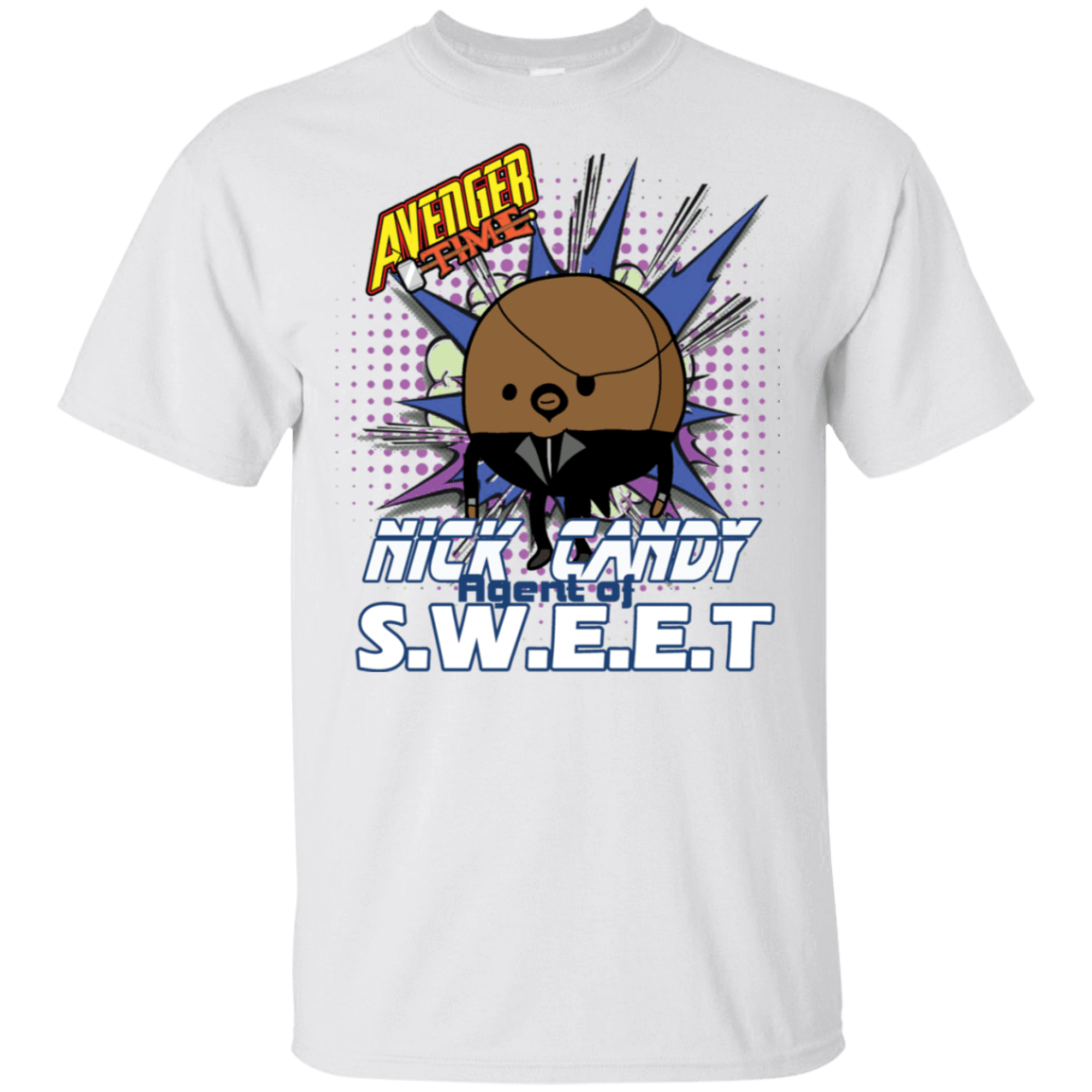 T-Shirts White / S Avenger Time Nick Candy T-Shirt