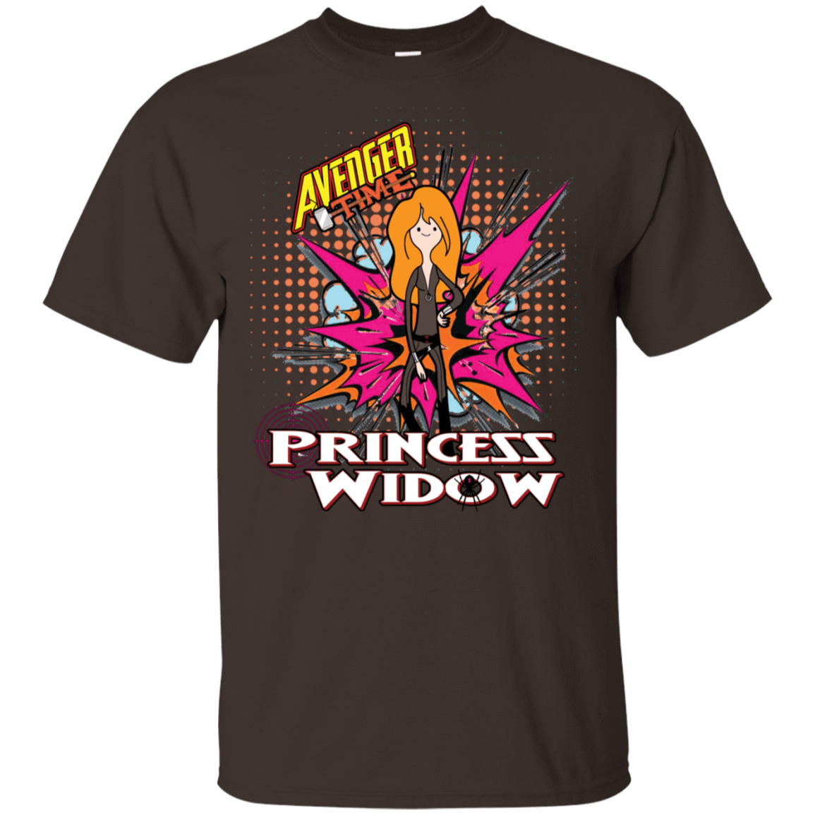 T-Shirts Dark Chocolate / S Avenger Time Princess Widow T-Shirt