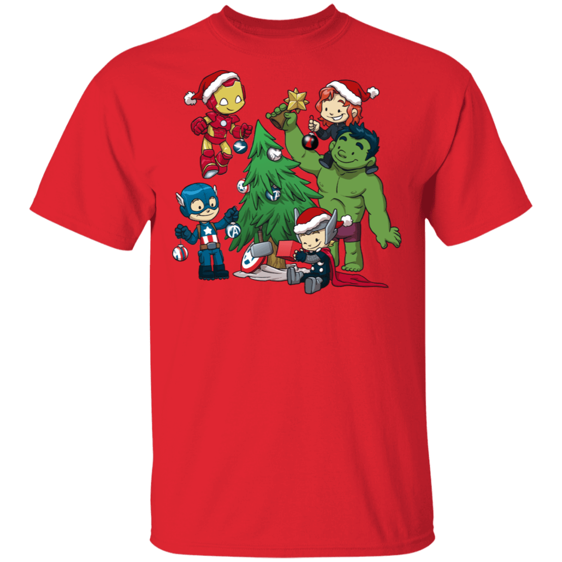 T-Shirts Red / S Avenger Tree T-Shirt