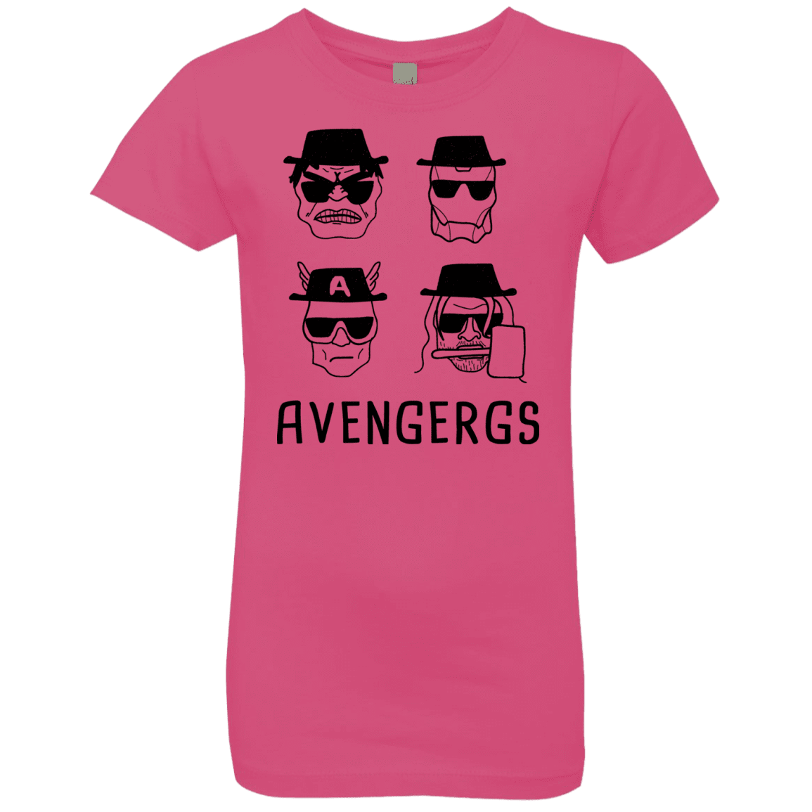 T-Shirts Hot Pink / YXS Avengergs Girls Premium T-Shirt