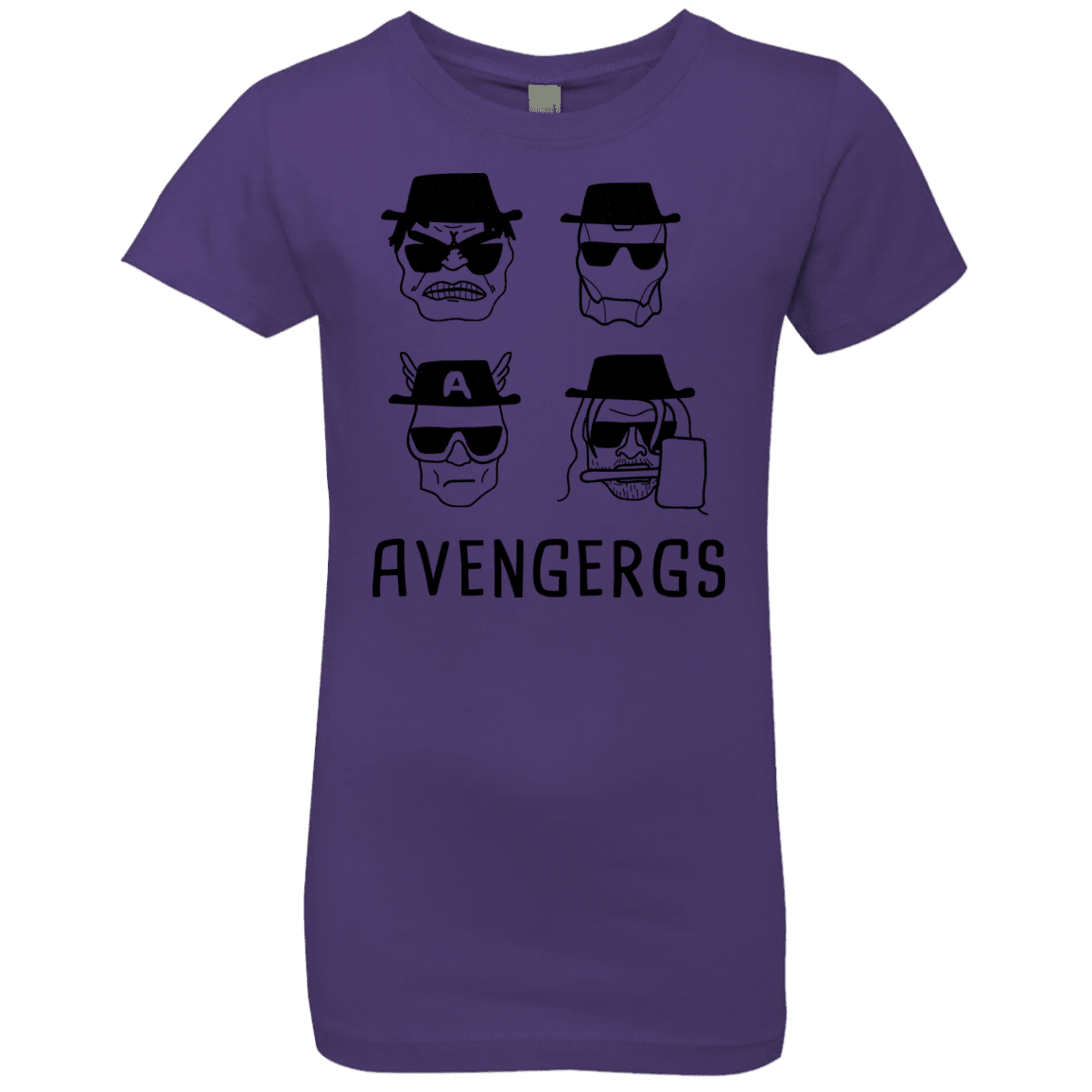T-Shirts Purple Rush / YXS Avengergs Girls Premium T-Shirt