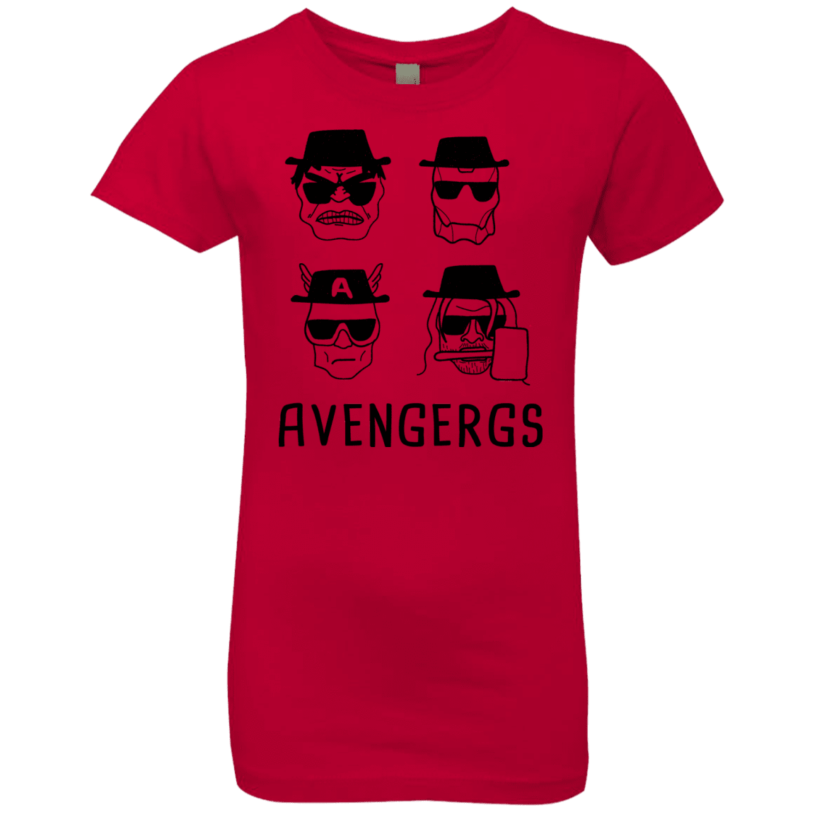 T-Shirts Red / YXS Avengergs Girls Premium T-Shirt