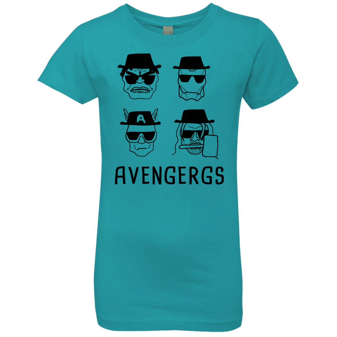 T-Shirts Tahiti Blue / YXS Avengergs Girls Premium T-Shirt