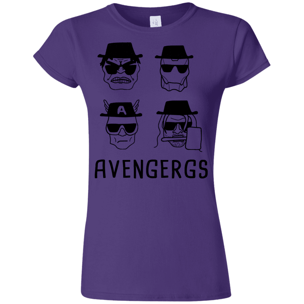 T-Shirts Purple / S Avengergs Junior Slimmer-Fit T-Shirt