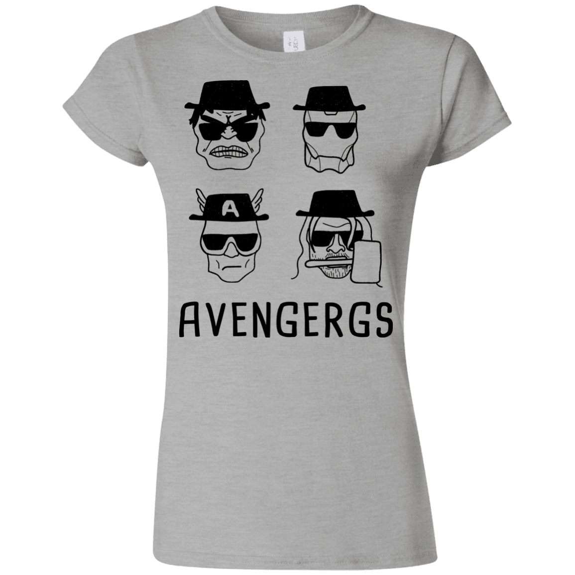 T-Shirts Sport Grey / S Avengergs Junior Slimmer-Fit T-Shirt