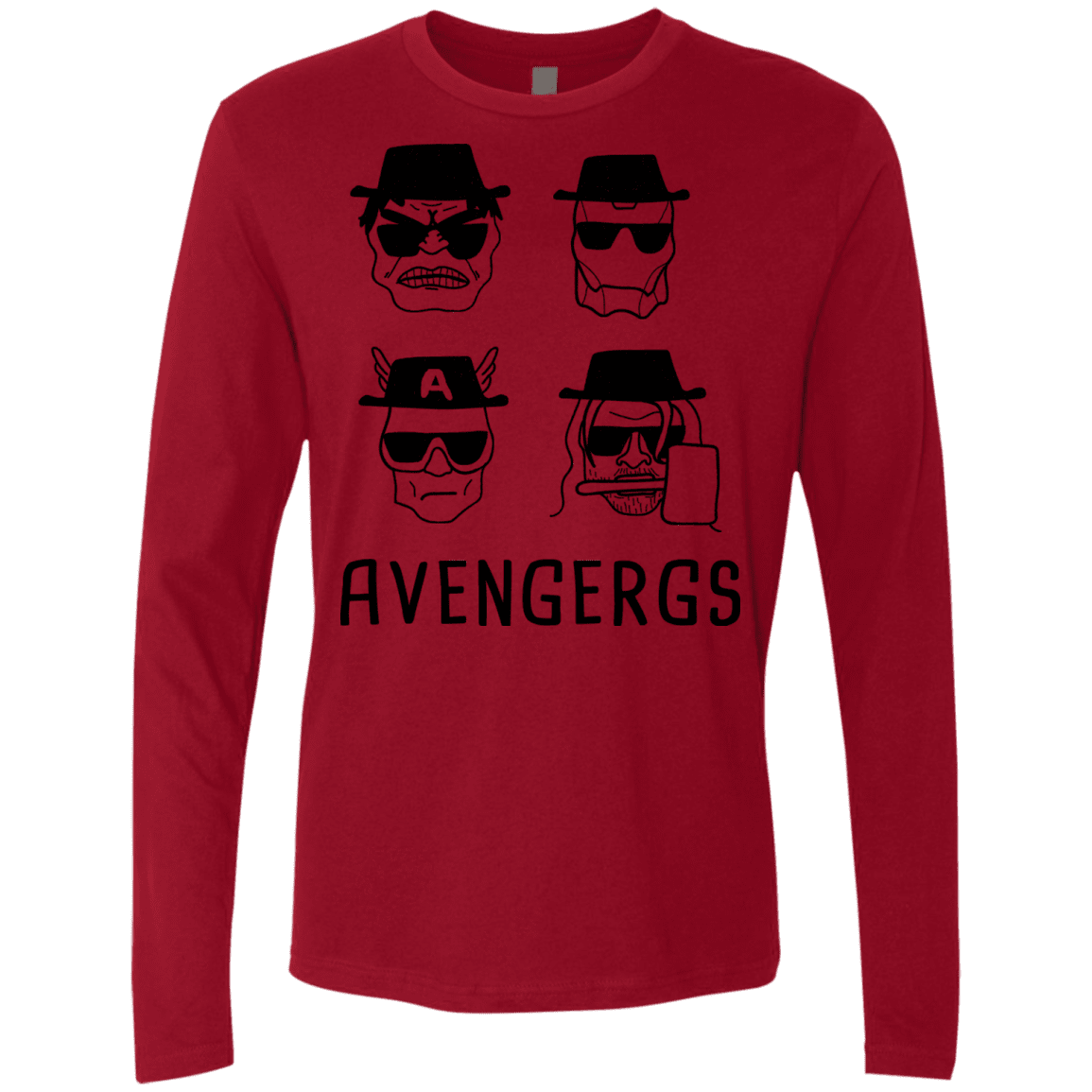 T-Shirts Cardinal / S Avengergs Men's Premium Long Sleeve