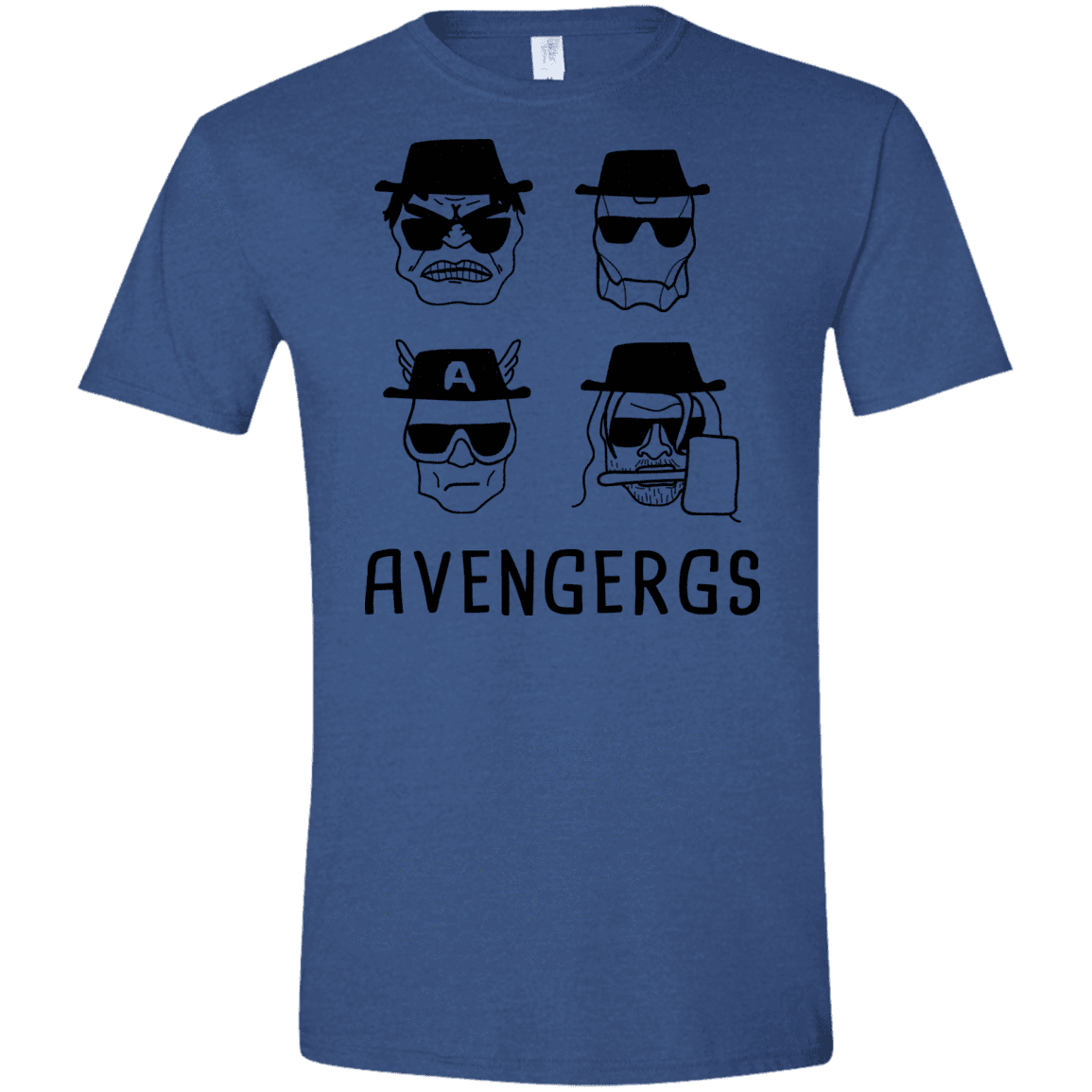 T-Shirts Heather Royal / X-Small Avengergs Men's Semi-Fitted Softstyle