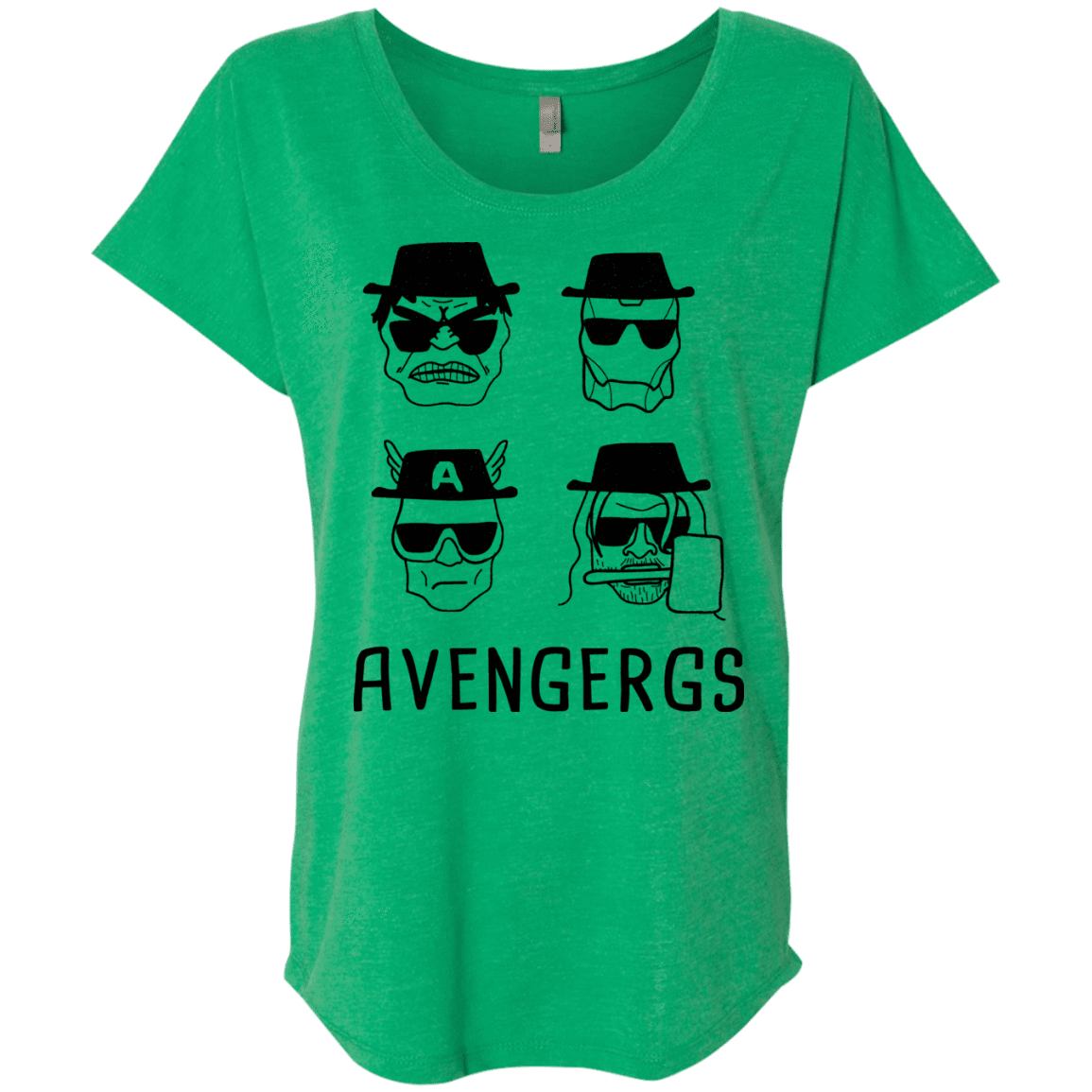 T-Shirts Envy / X-Small Avengergs Triblend Dolman Sleeve