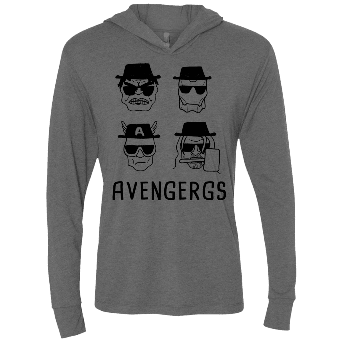 T-Shirts Premium Heather / X-Small Avengergs Triblend Long Sleeve Hoodie Tee