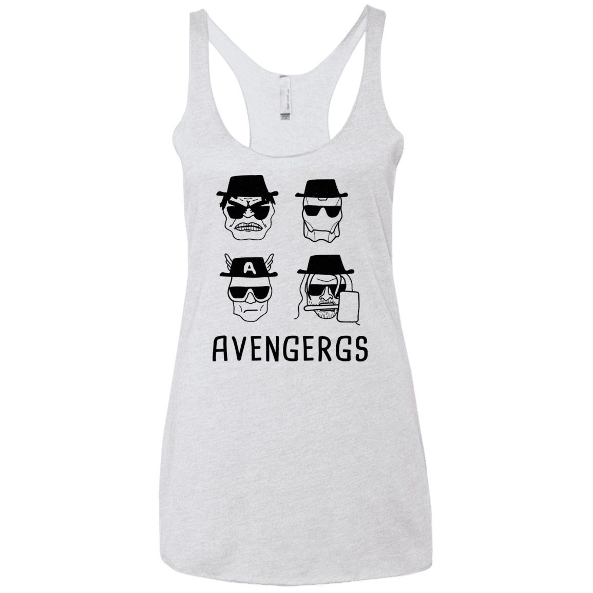 T-Shirts Heather White / X-Small Avengergs Women's Triblend Racerback Tank