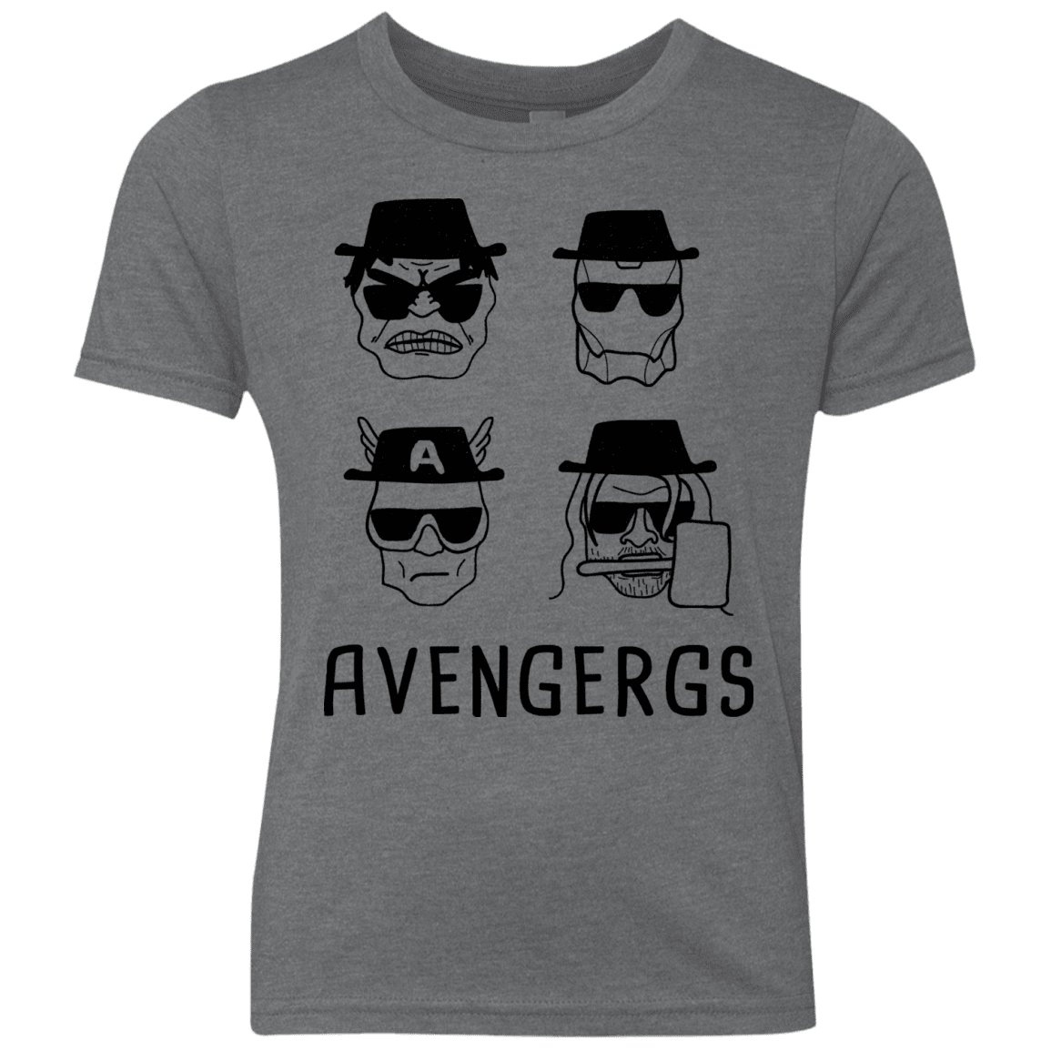T-Shirts Premium Heather / YXS Avengergs Youth Triblend T-Shirt