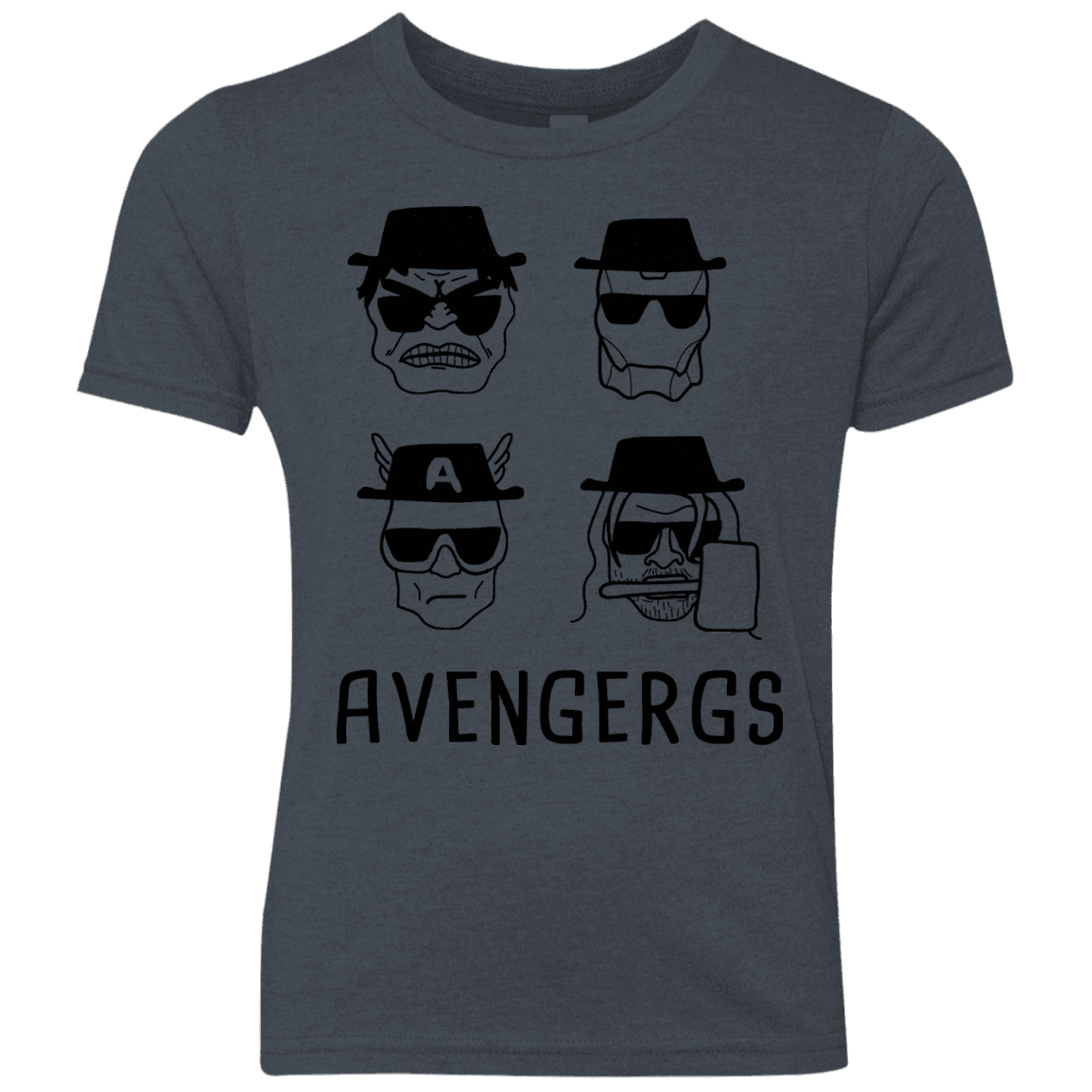 T-Shirts Vintage Navy / YXS Avengergs Youth Triblend T-Shirt