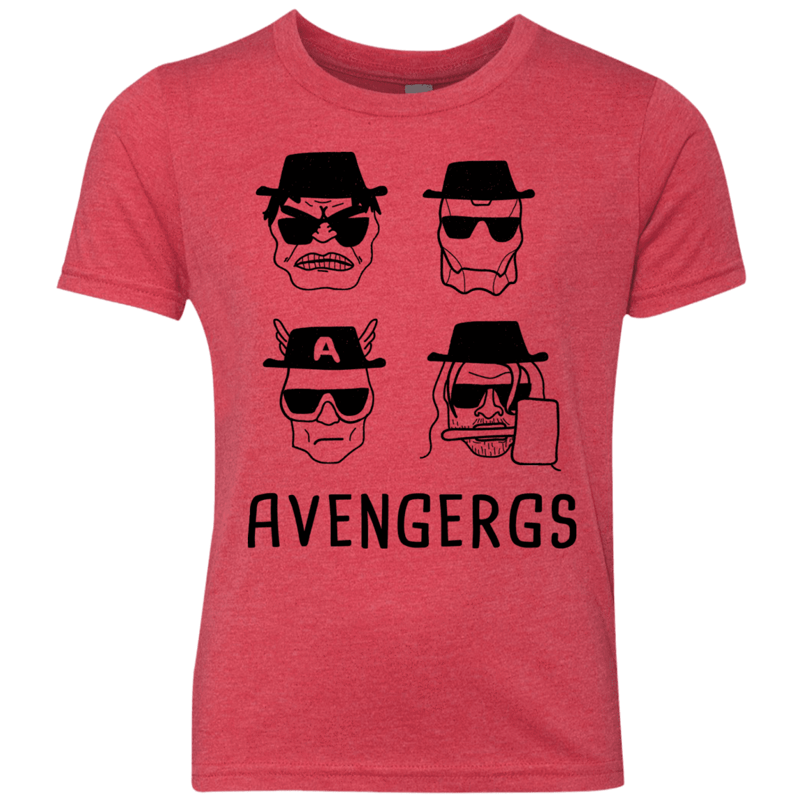 T-Shirts Vintage Red / YXS Avengergs Youth Triblend T-Shirt
