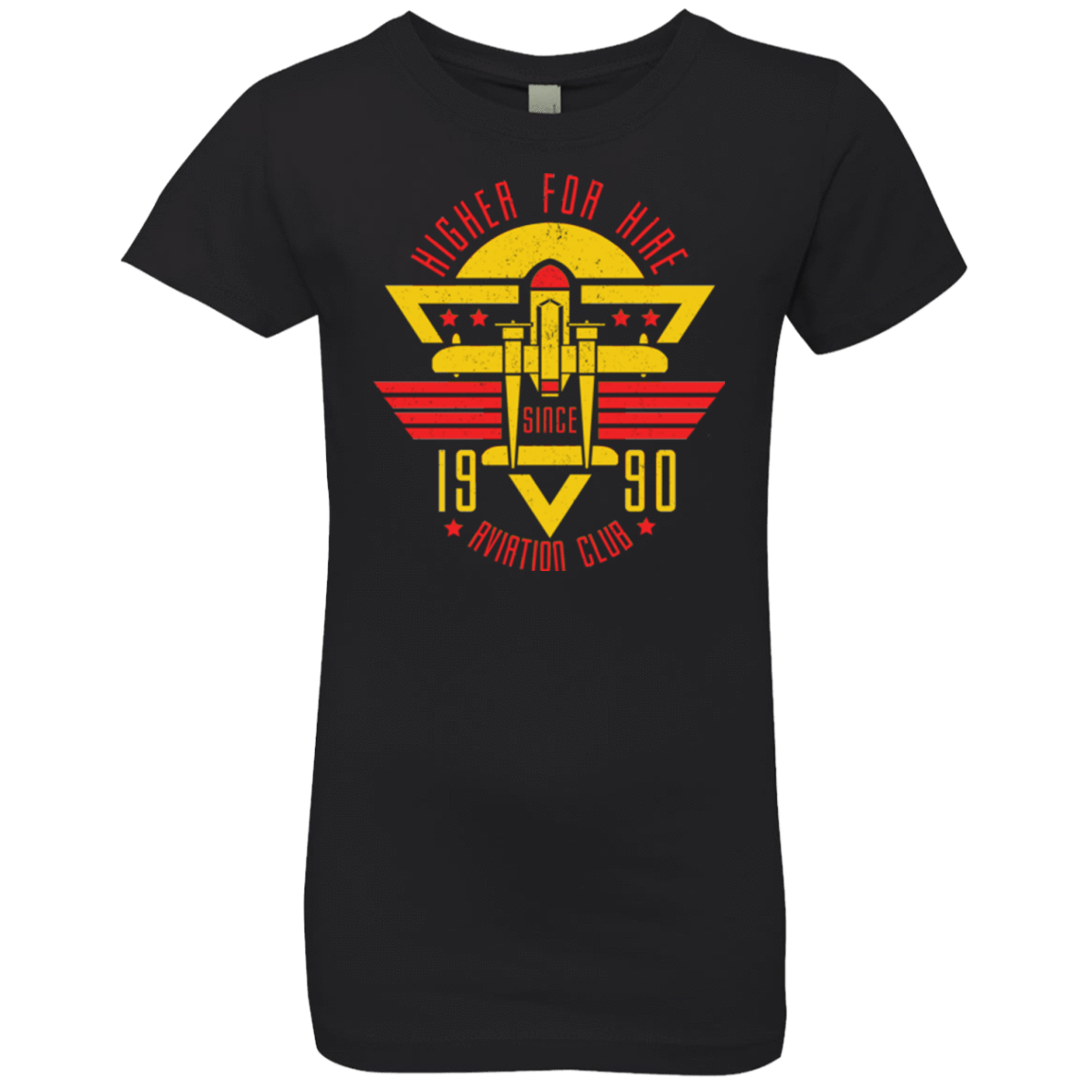 T-Shirts Black / YXS Aviation Club Girls Premium T-Shirt