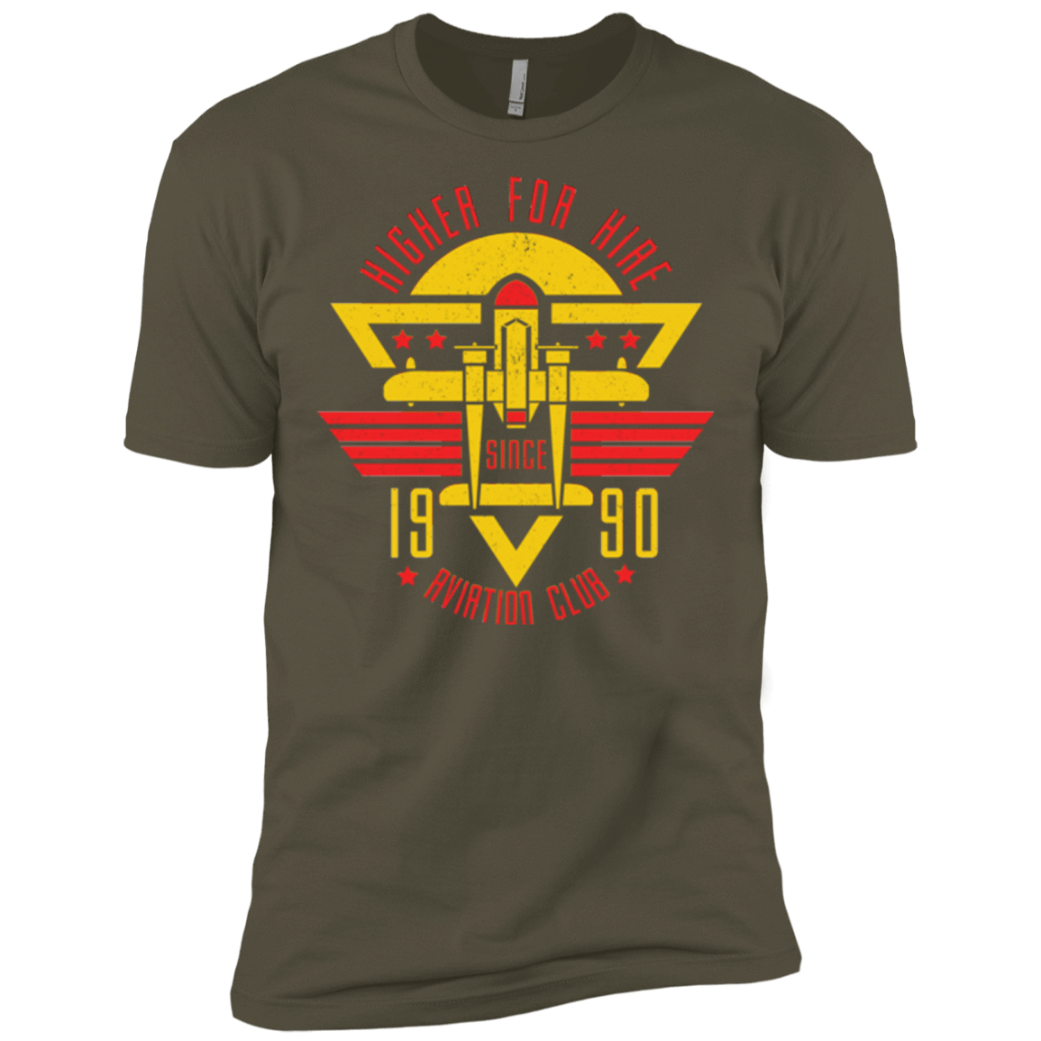 T-Shirts Military Green / X-Small Aviation Club Men's Premium T-Shirt