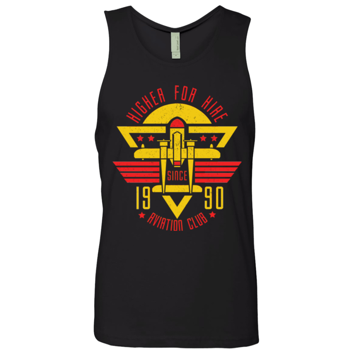 T-Shirts Black / Small Aviation Club Men's Premium Tank Top