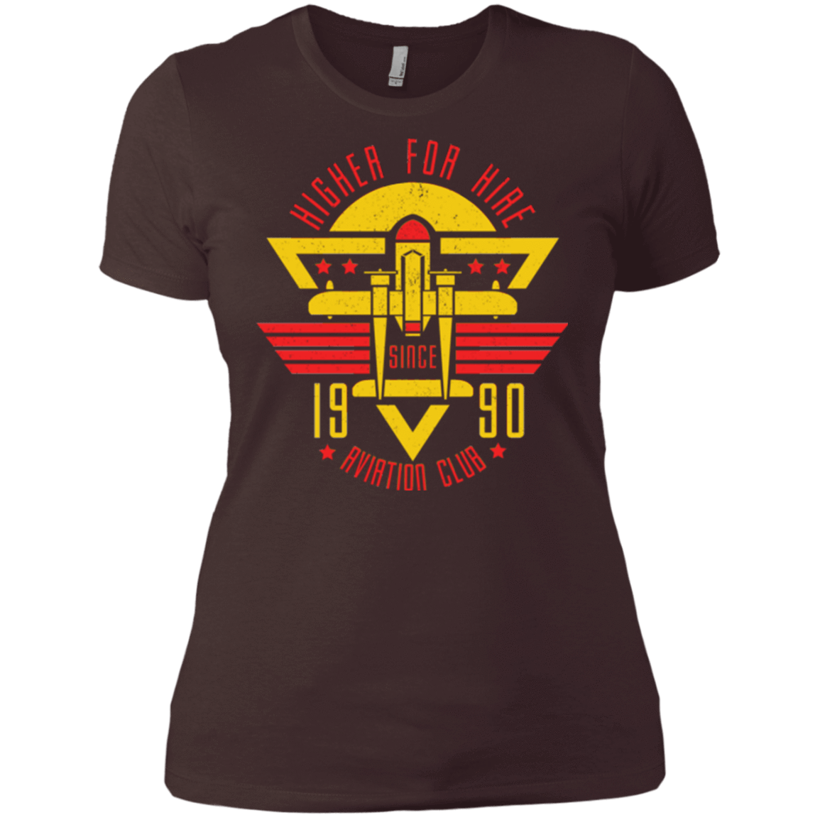 T-Shirts Dark Chocolate / X-Small Aviation Club Women's Premium T-Shirt