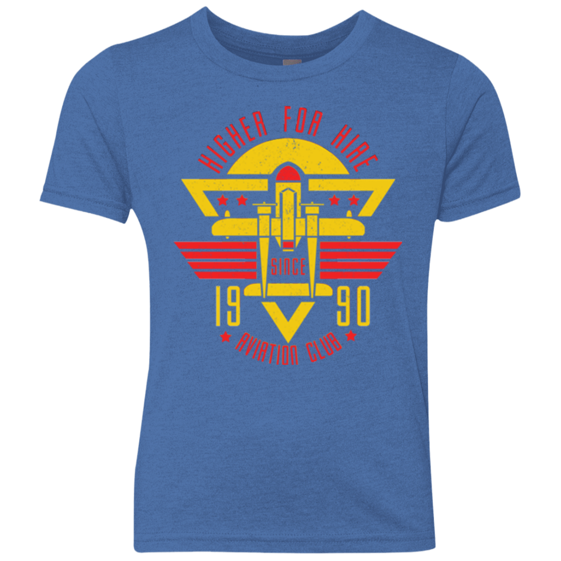 T-Shirts Vintage Royal / YXS Aviation Club Youth Triblend T-Shirt