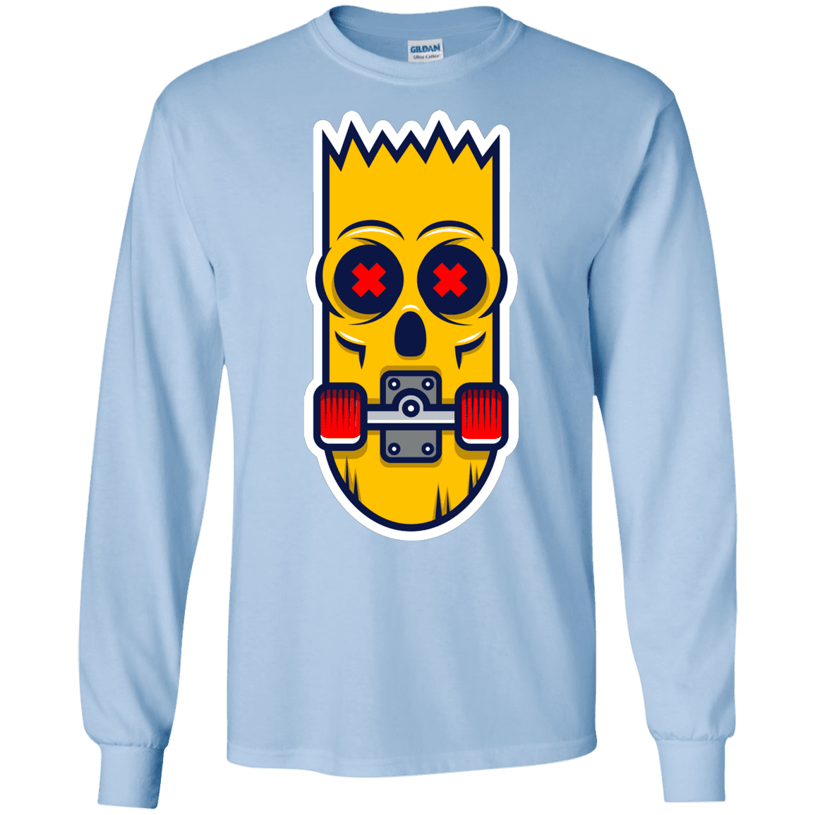T-Shirts Light Blue / S Aw Man Men's Long Sleeve T-Shirt