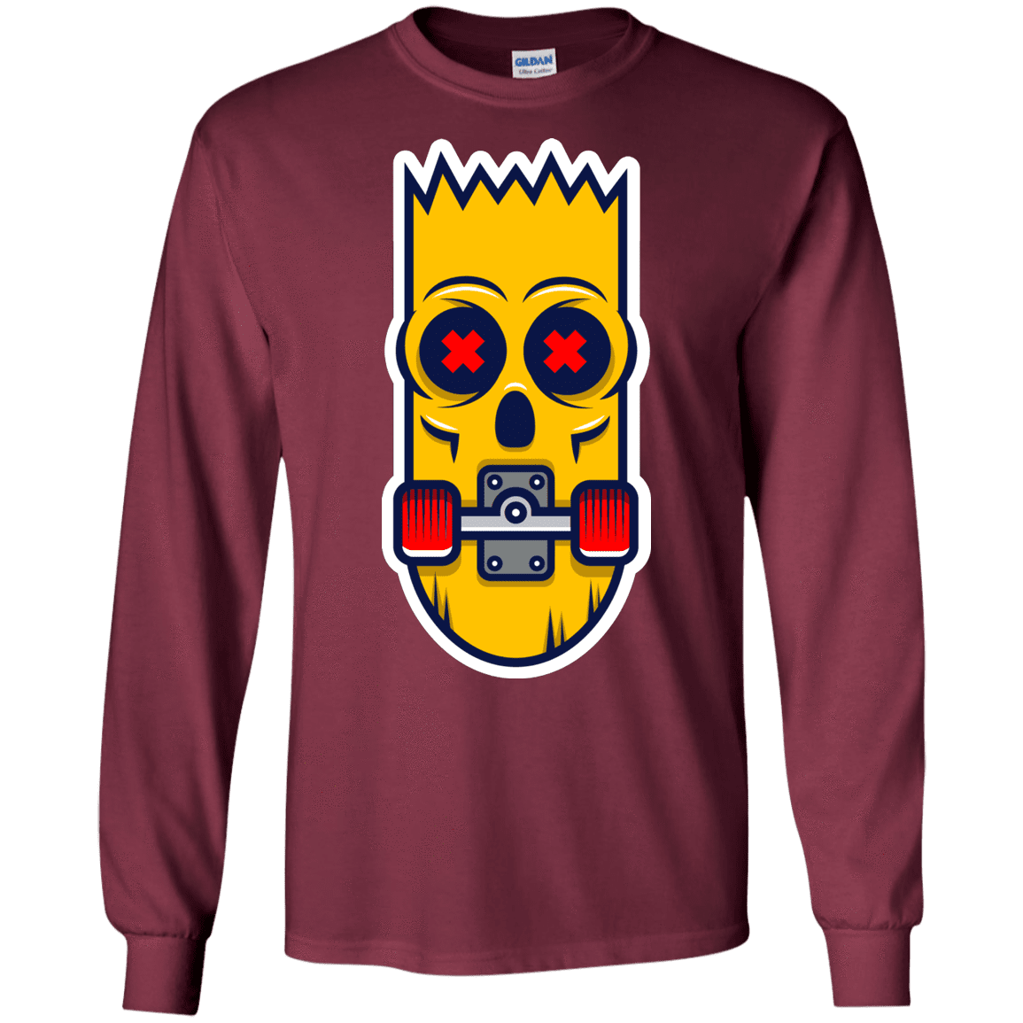 T-Shirts Maroon / S Aw Man Men's Long Sleeve T-Shirt