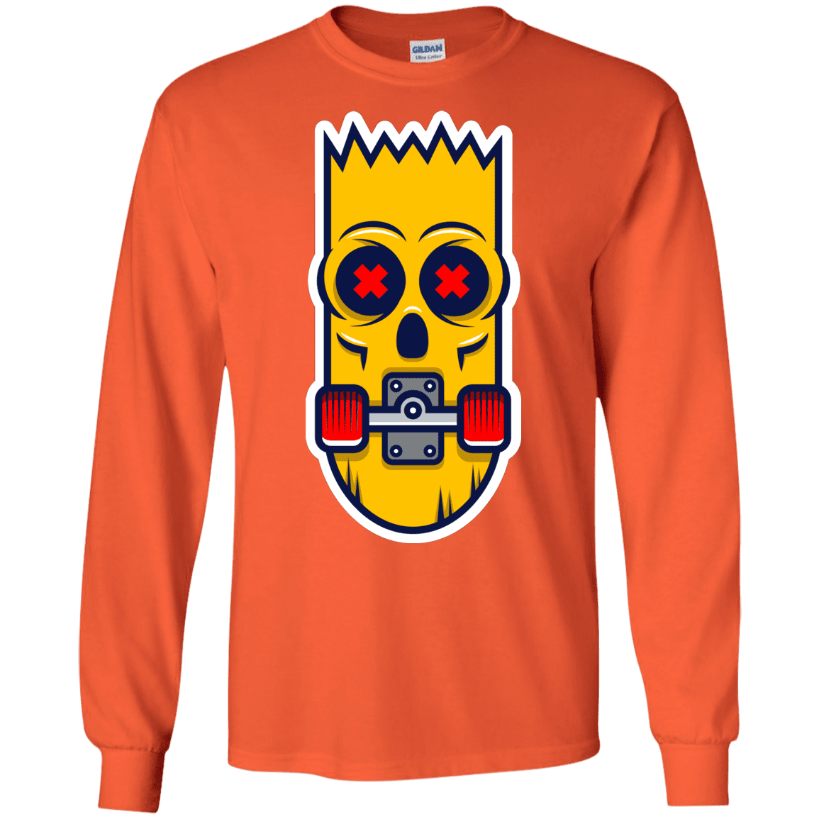 T-Shirts Orange / S Aw Man Men's Long Sleeve T-Shirt