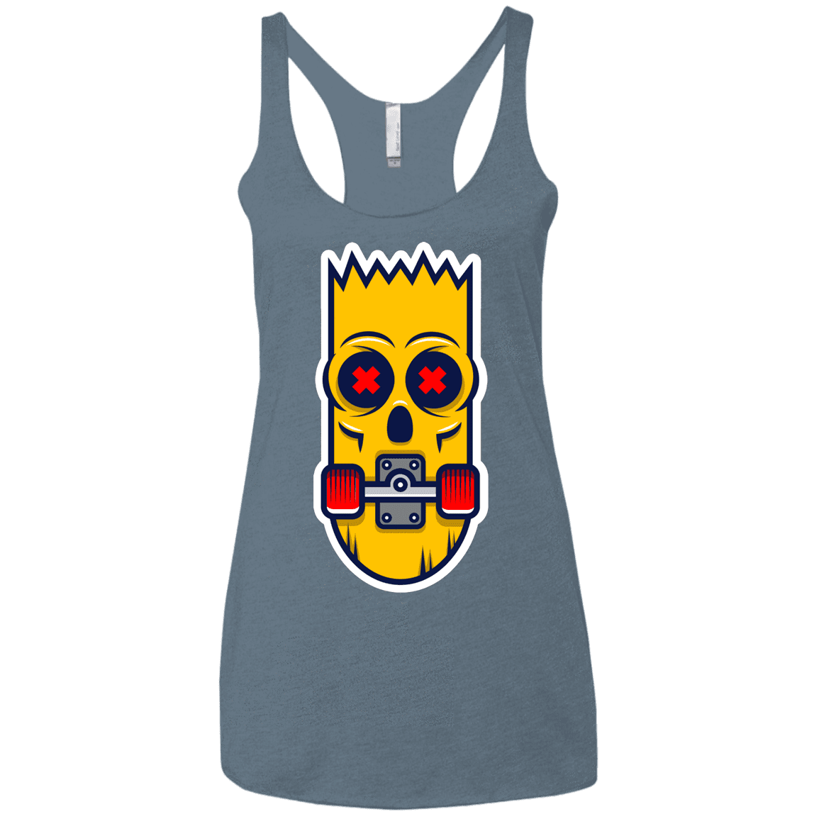 T-Shirts Indigo / X-Small Aw Man Women's Triblend Racerback Tank