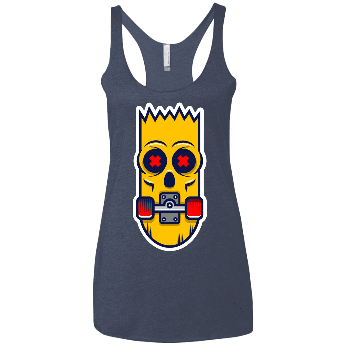 T-Shirts Vintage Navy / X-Small Aw Man Women's Triblend Racerback Tank