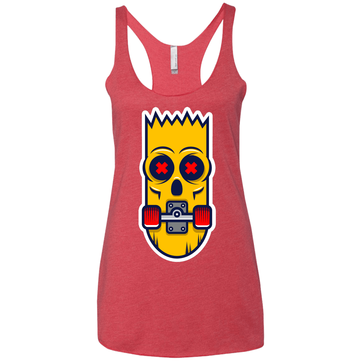 T-Shirts Vintage Red / X-Small Aw Man Women's Triblend Racerback Tank