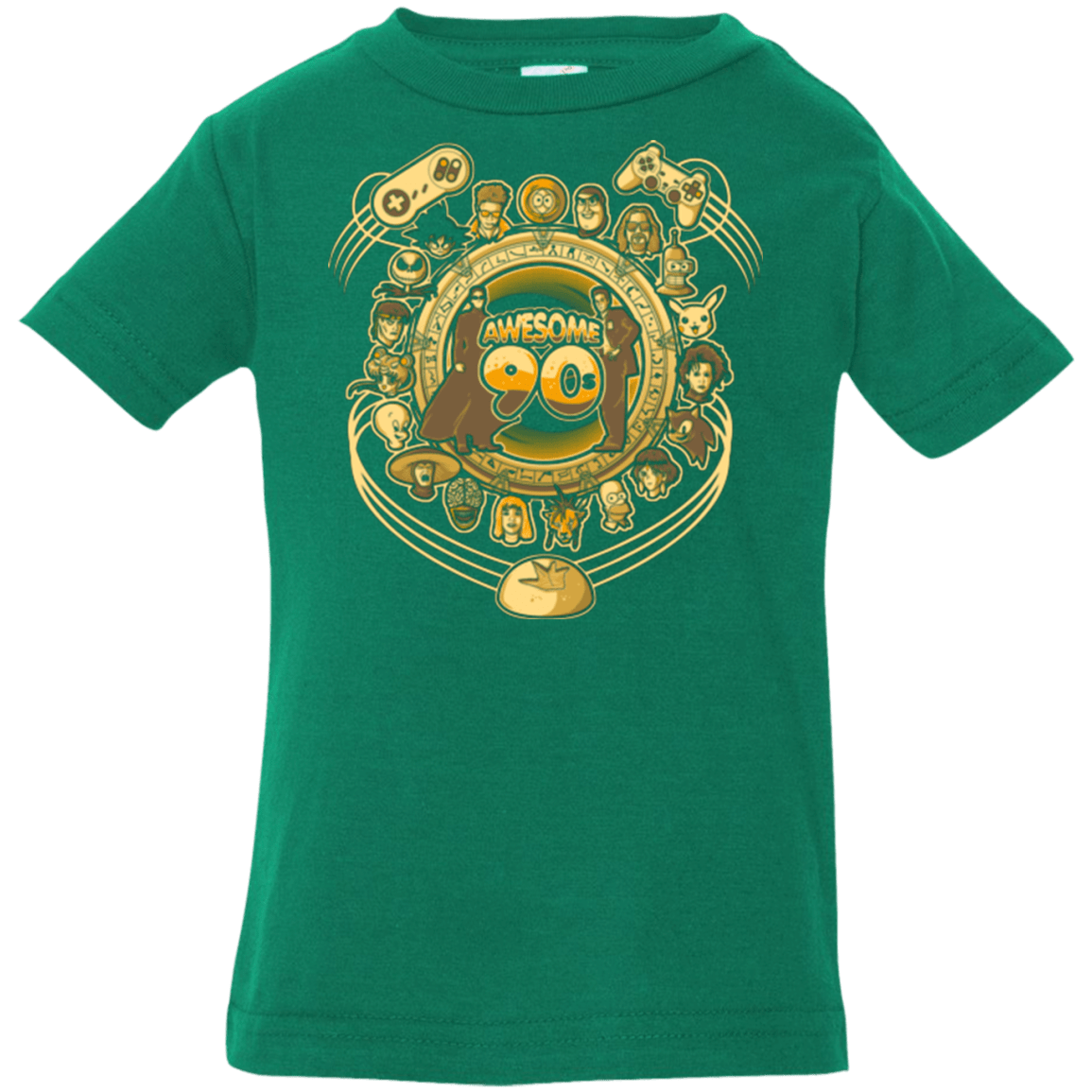 T-Shirts Kelly / 6 Months AWESOME 90S Infant Premium T-Shirt