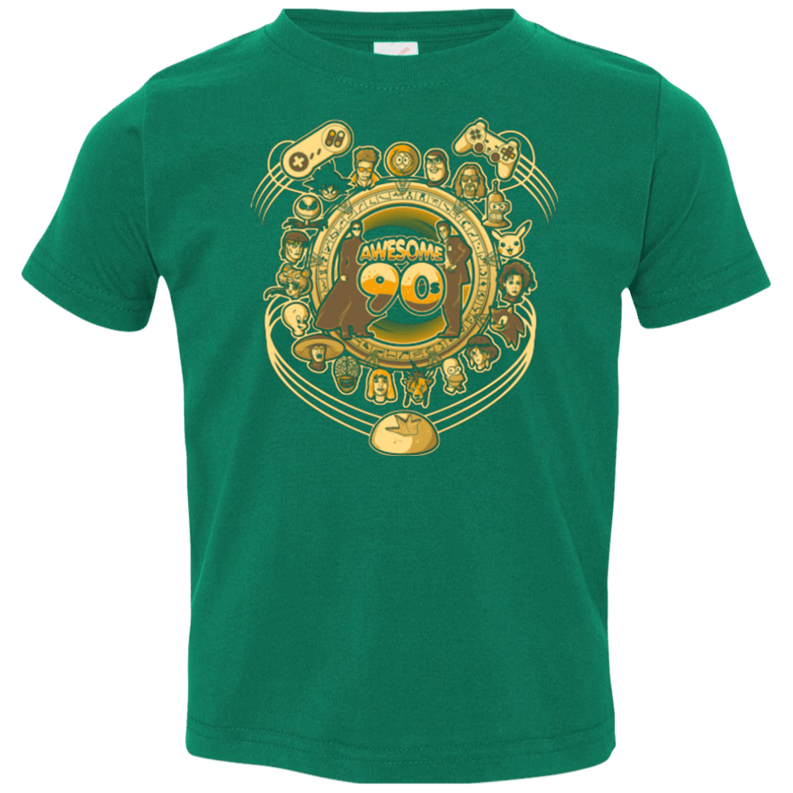 T-Shirts Kelly / 2T AWESOME 90S Toddler Premium T-Shirt