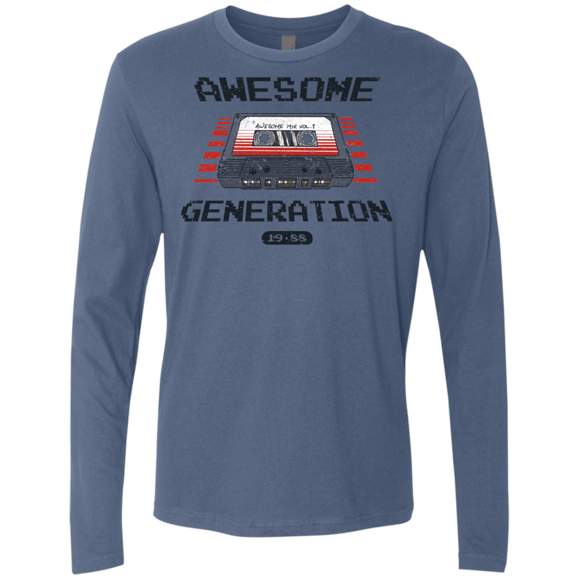 T-Shirts Indigo / Small Awesome Generation Men's Premium Long Sleeve