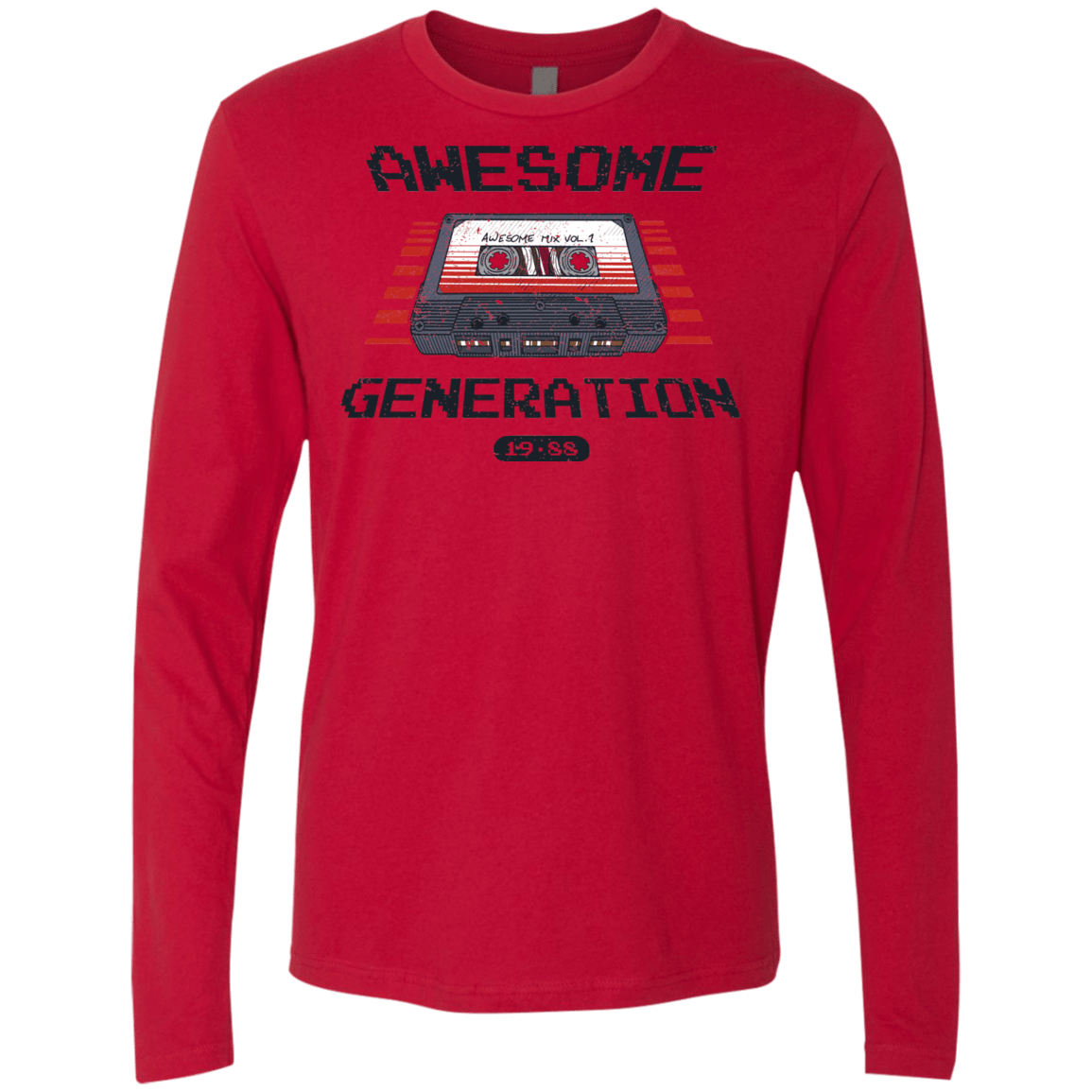 T-Shirts Red / Small Awesome Generation Men's Premium Long Sleeve