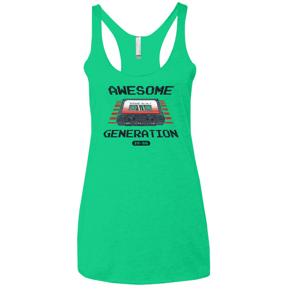 T-Shirts Envy / X-Small Awesome Generation Women's Triblend Racerback Tank