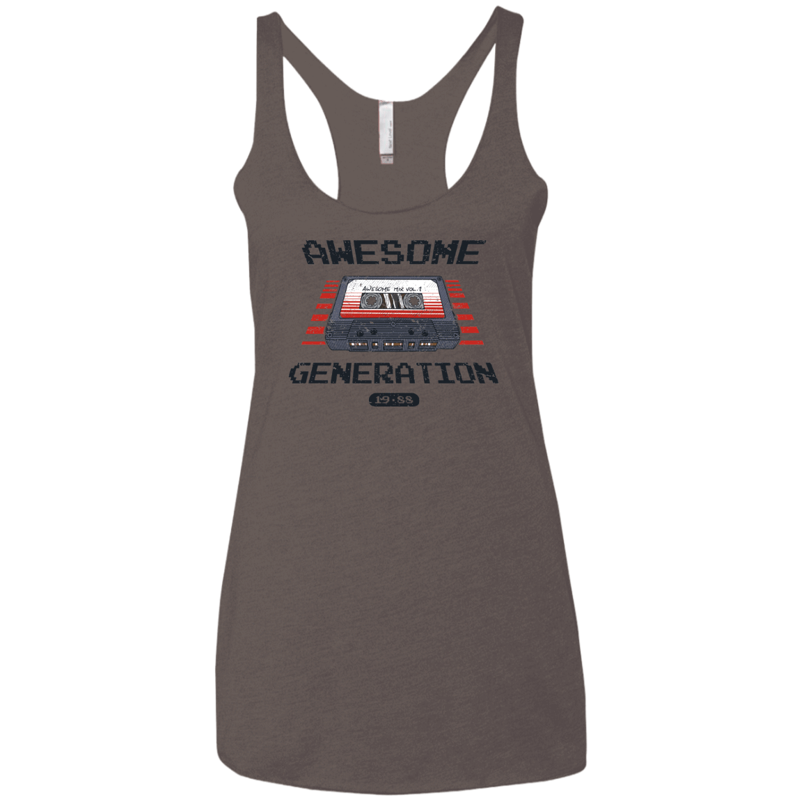 T-Shirts Macchiato / X-Small Awesome Generation Women's Triblend Racerback Tank