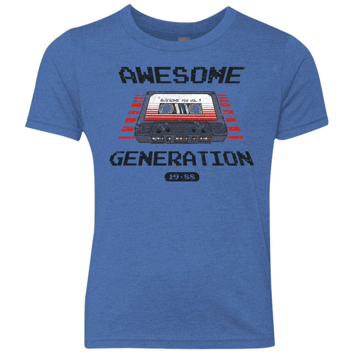 T-Shirts Vintage Royal / YXS Awesome Generation Youth Triblend T-Shirt