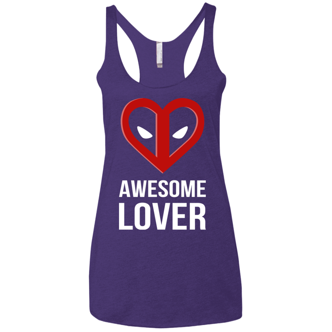T-Shirts Purple / X-Small Awesome lover Women's Triblend Racerback Tank