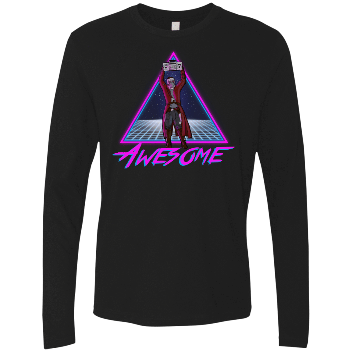 T-Shirts Black / S Awesome Men's Premium Long Sleeve