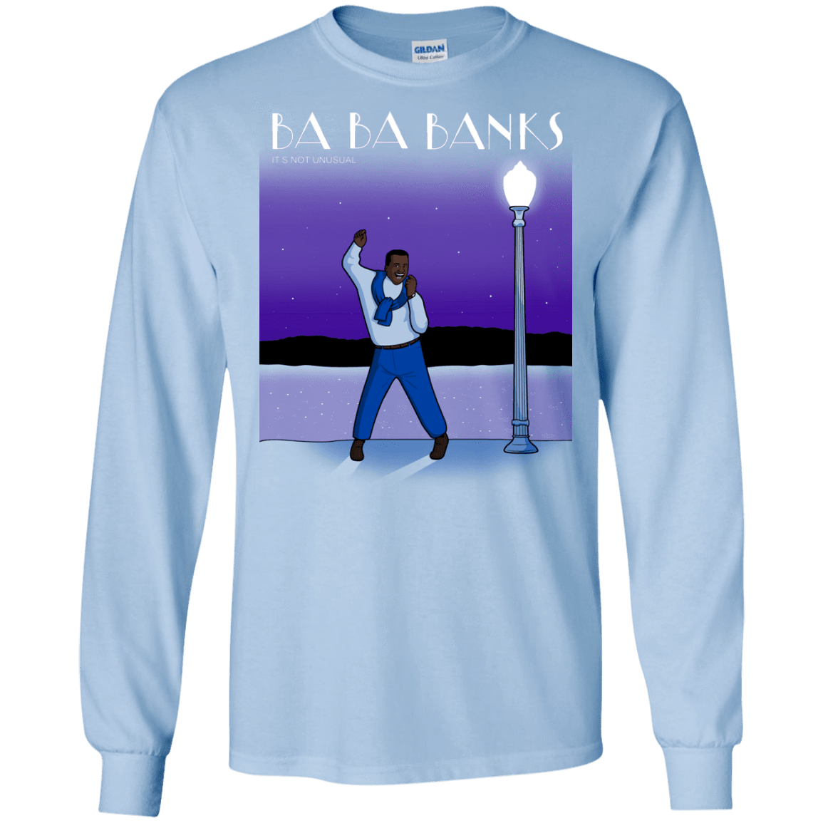 T-Shirts Light Blue / S Ba Ba Banks Men's Long Sleeve T-Shirt