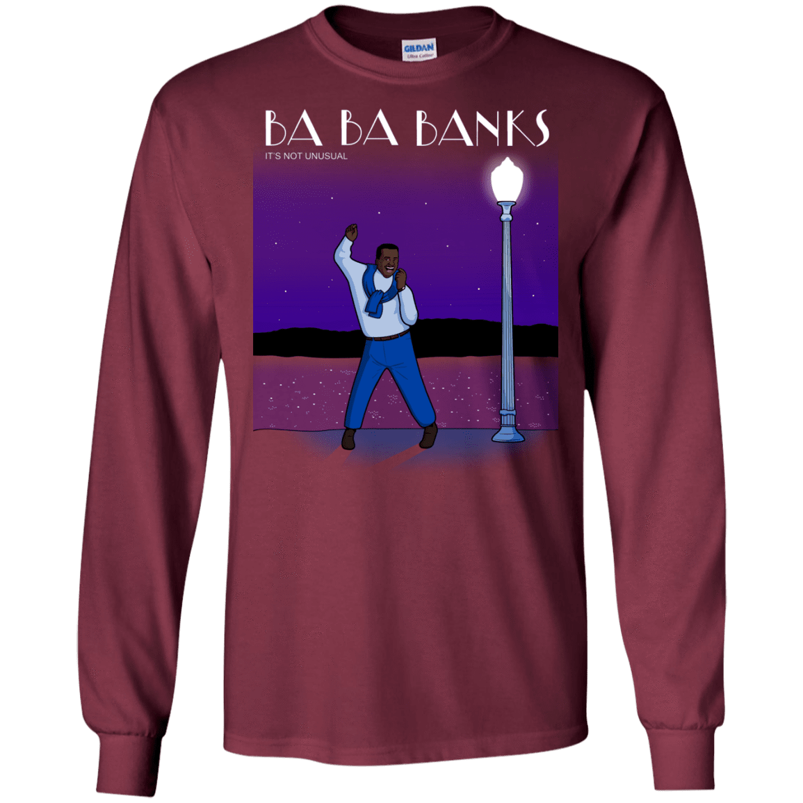 T-Shirts Maroon / S Ba Ba Banks Men's Long Sleeve T-Shirt