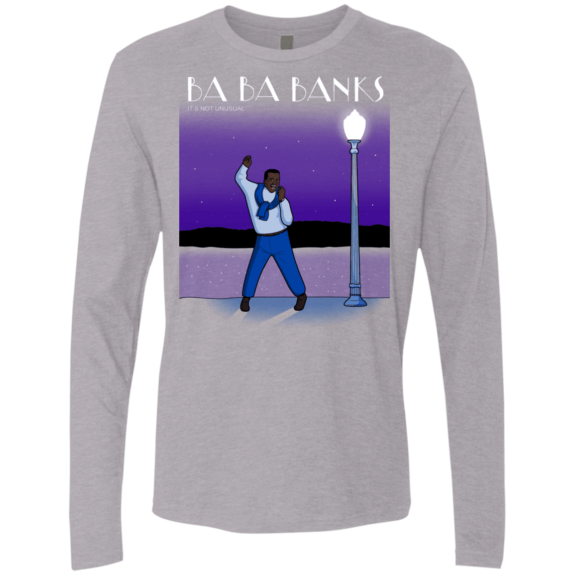 T-Shirts Heather Grey / S Ba Ba Banks Men's Premium Long Sleeve