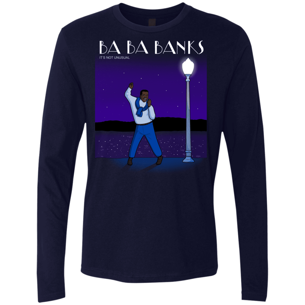 T-Shirts Midnight Navy / S Ba Ba Banks Men's Premium Long Sleeve