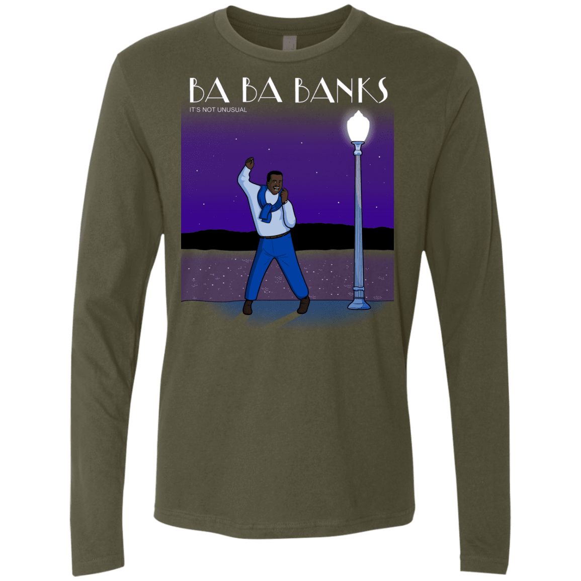 T-Shirts Military Green / S Ba Ba Banks Men's Premium Long Sleeve