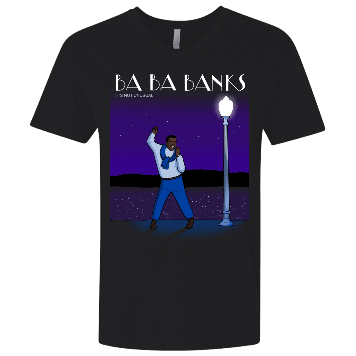 T-Shirts Black / X-Small Ba Ba Banks Men's Premium V-Neck