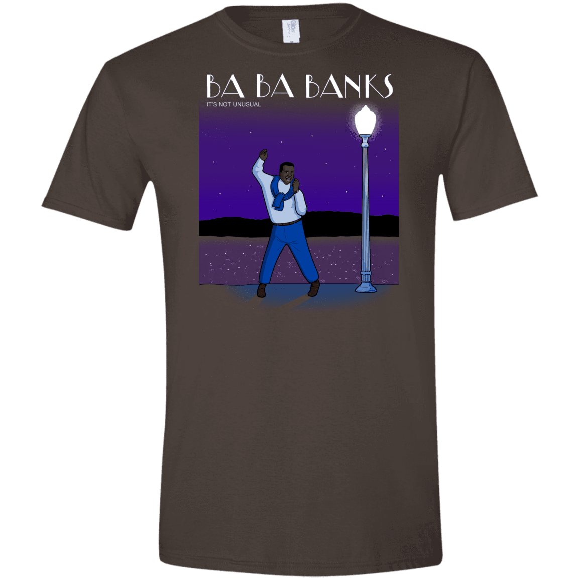 T-Shirts Dark Chocolate / S Ba Ba Banks Men's Semi-Fitted Softstyle
