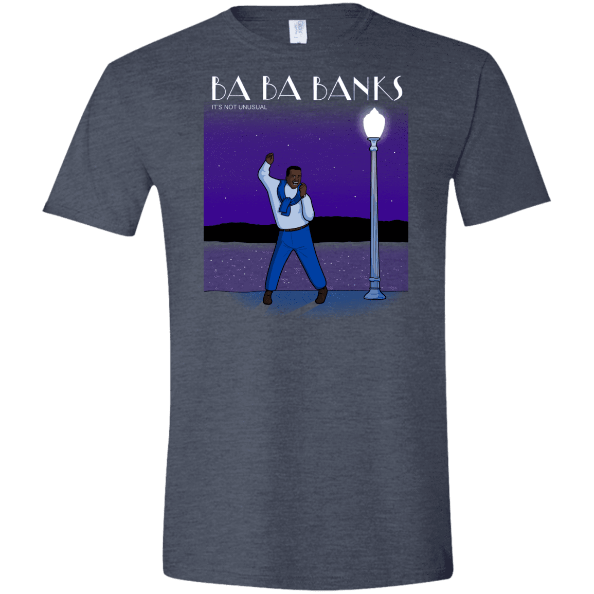 T-Shirts Heather Navy / S Ba Ba Banks Men's Semi-Fitted Softstyle