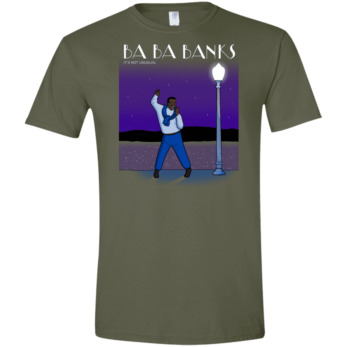 T-Shirts Military Green / S Ba Ba Banks Men's Semi-Fitted Softstyle